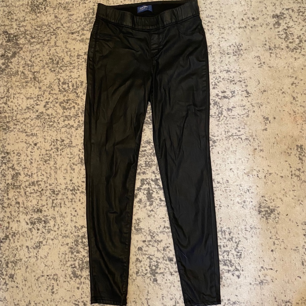 Black Leather-Esque Jeggings